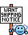 Want Shipping Notice!